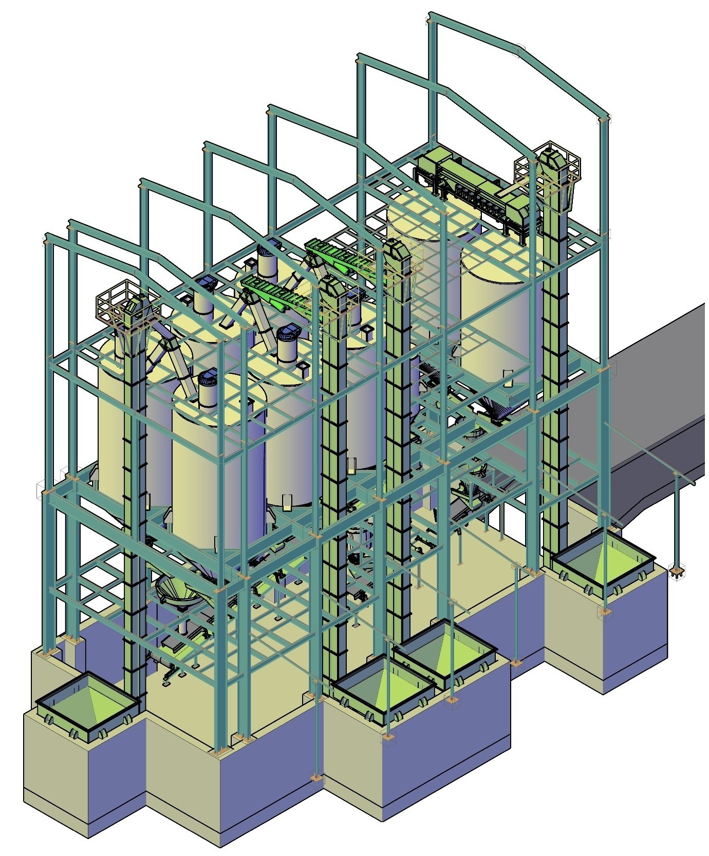 GLINDCO Batch Plant 3D CAD engineering model